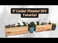 Cedar Planter DIY Build | Make &amp; Save Money Woodworking