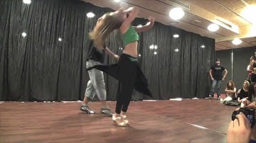 Demo Xavi & Laura Lambazouk en el 4º Beach Festival  ZoukLambada Bcn 2012