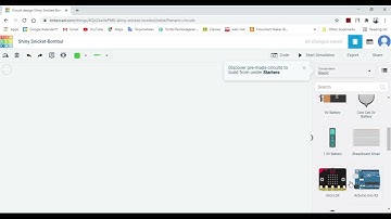 Membuat rangkaian lampu LED dan 1 Push Button