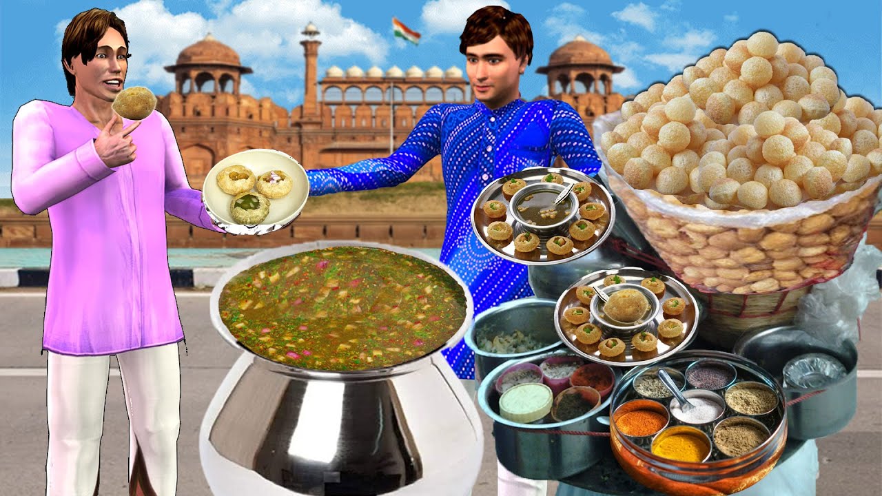 Delhi Ka Lalchi PaniPuri Wala Greedy Pani Puri Hindi Kahanya Hindi Moral Stories Funny Comedy Video