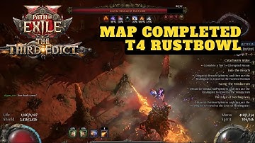 Path of Exile 2 - Chronomancer Incinerator Clears T4 RUSTBOWL Map | Endgame Mapping on Steam Deck