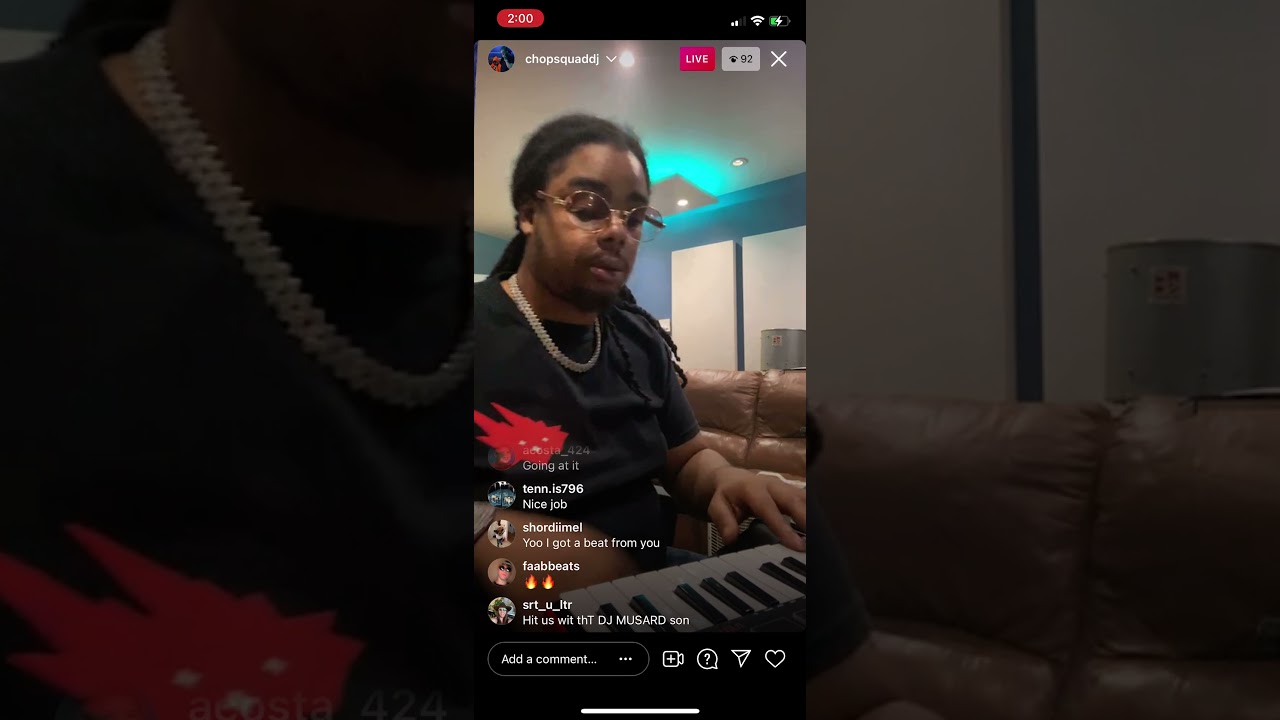 Chopsquad DJ shows you how to cook hard beats on ig live 🚨🔥👀
