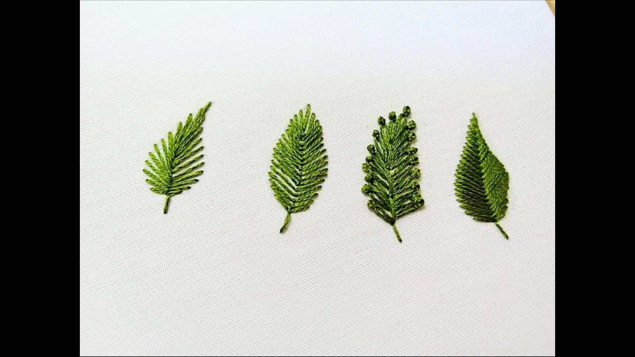 Yaprak Nakışı Nasıl Yapılır | Yaprak Motifleri | Brezilya Nakışı Yaprak İşlemeleri