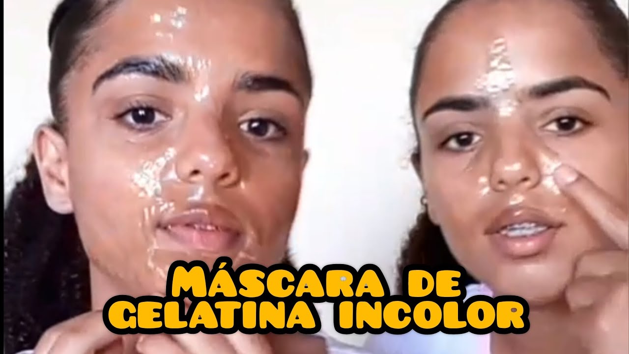 testando a máscara de gelatina incolor - YouTube