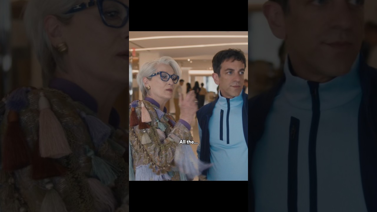 We have a cafeteria? #thedevilwearsprada2 #annehathaway #merylstreep #emilyblunt #stanleytucci #fun