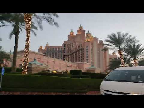 Dubai @ Palm Jumeirah Beach Atlantis Hotel # Road Travelling Experience # YouTube Shorts # Nice 😍😍
