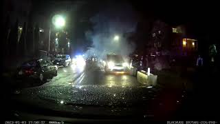 VIDEO: Man rescued from burning car by Kiryas Joel firefighters