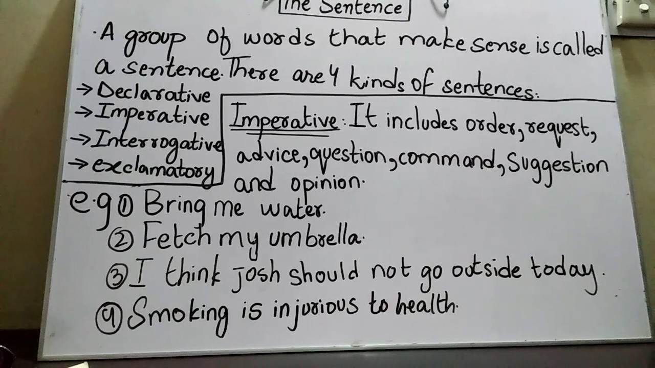 wren and martin English grammar videos- the sentence - YouTube
