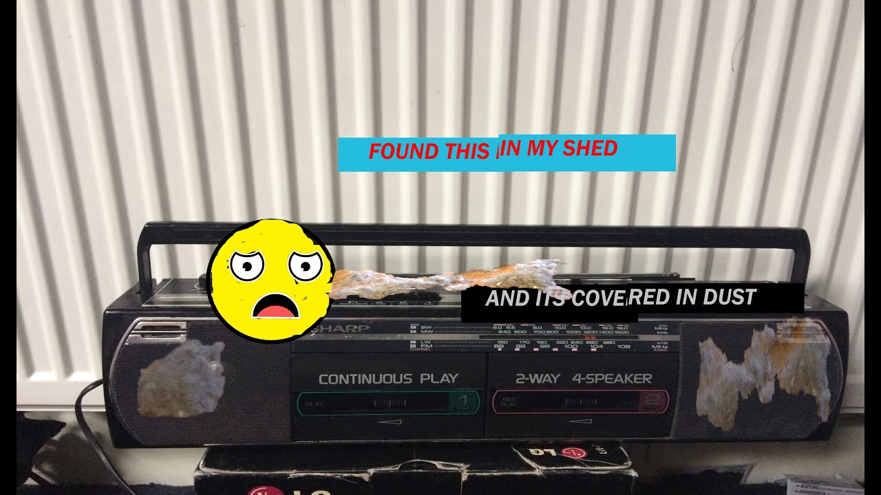 I found this in my shed -  Restoration of this Sharp WQ-268E radio/tape player