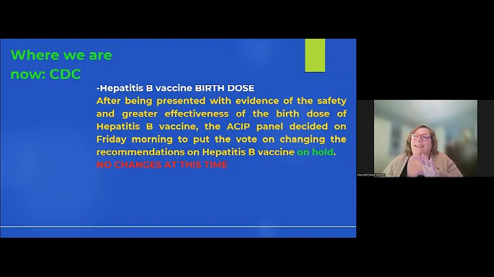 Mary Beth Miotto, MD, MPH and Margaret Albright on infectious diseases/ vaccines in early education