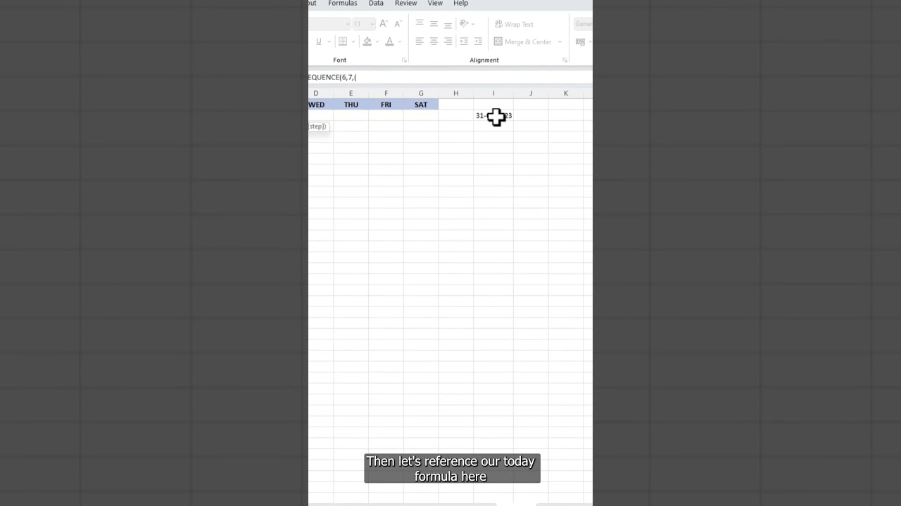 Create A Self Updating Calendar  