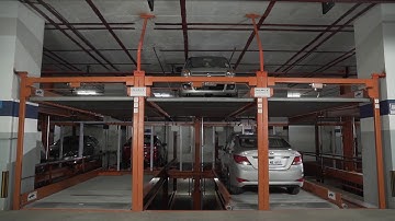 KLAUS P-310 Puzzle Parking System on site
