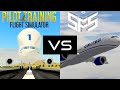 PTFS VS SFS FLIGHT SIMULATOR!    (Roblox Pilot training flight simulator, SFS flight simulator)