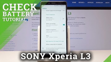 How to Save Power in SONY Xperia L3 - Battery Saver