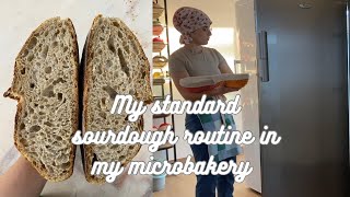 My Standard Sourdough Routine in my Microbakery