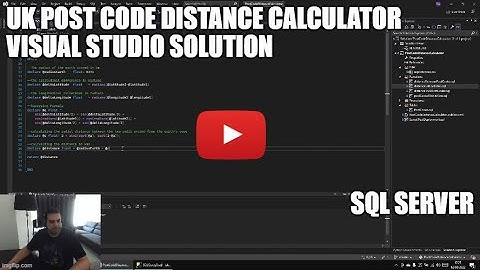 UK Post Code Distance Calculator - a SQL Server solution to calculate distance using Post Codes
