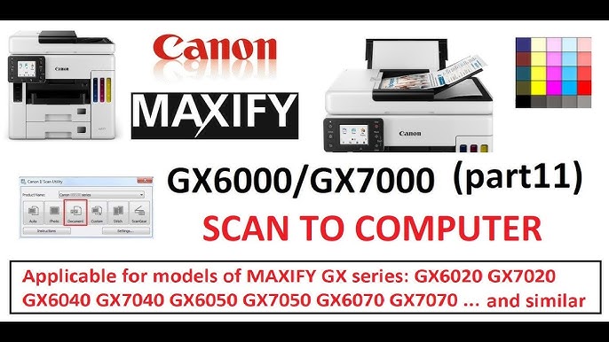 YouTube GX6070 Setup Printer GX7020 MAXIFY to GX6050 Wireless GX7070 GX6020 How - connect Canon GX7050(part10)