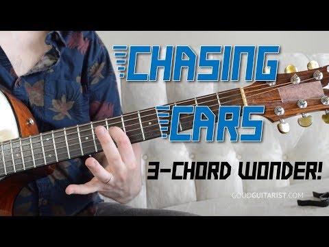 "Chasing Cars" Guitar Tutorial - Easy 3-Chord Song!