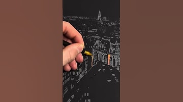 Bu Sanat Tekniği Tüm İnterneti ŞAŞIRTTI! #scratch #art #shortsvideo