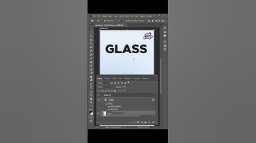 Glass Text Effect Using Photoshop 2023 #photoshop #texteffect #tutorial #shortvideo #youtubeshorts