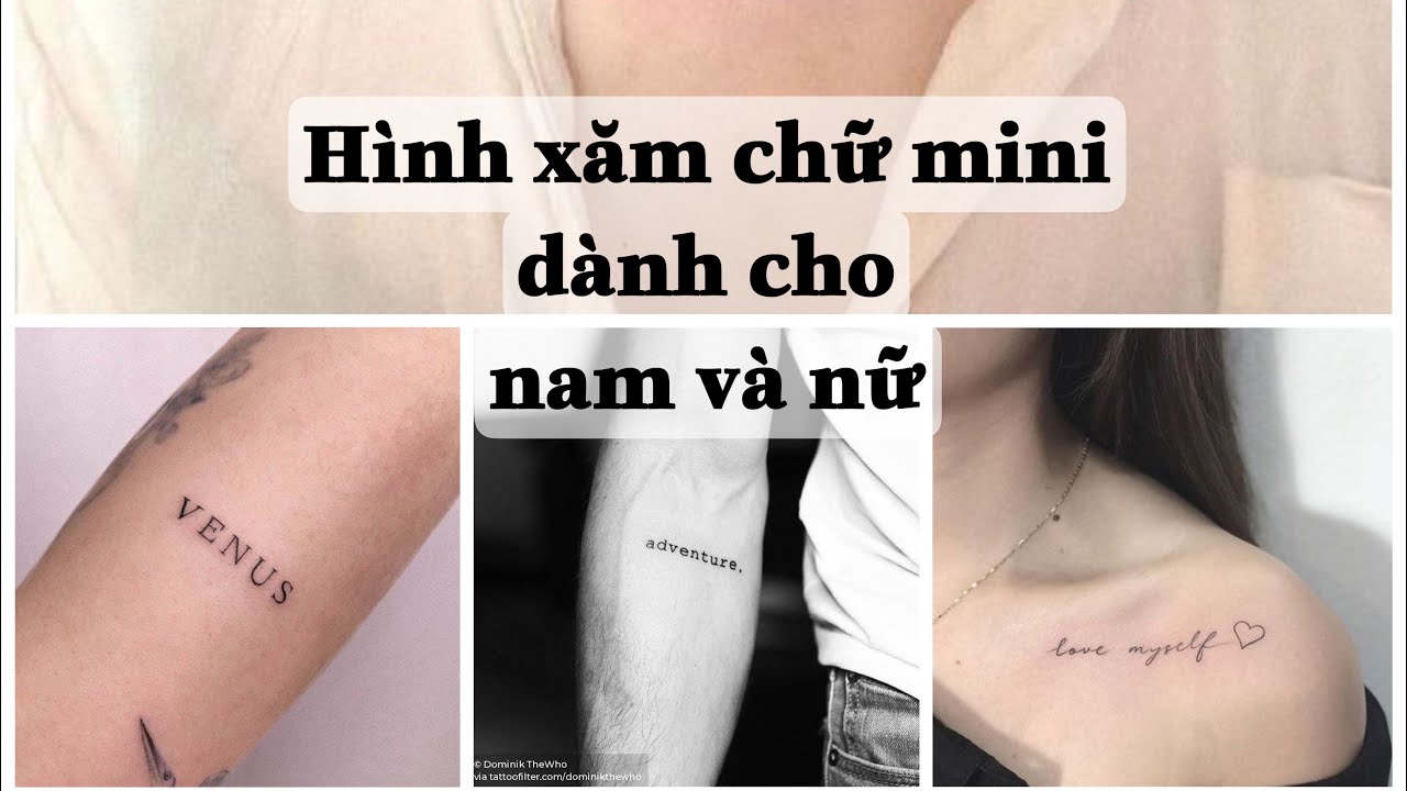 hình xăm chữ cho nữ New 2022 Mẫu hình xăm chữ mini cho nam và nữ