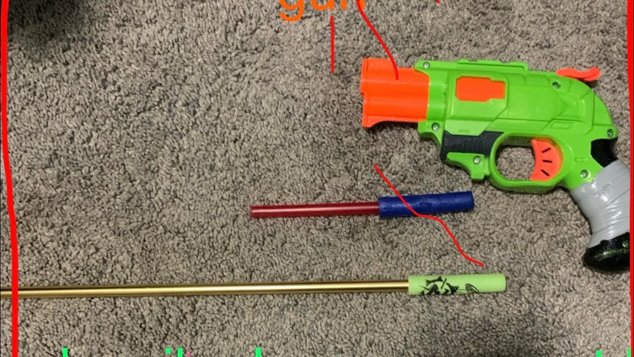 how to turn a Nerf gun into an airsoft gun subscribe and comment I ...