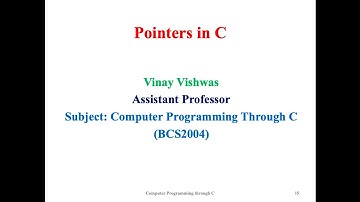 Pointers in C Part 2