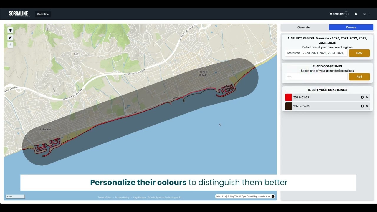 Tutorial | SORRALINE: Coastline Monitoring Tool | Spascat