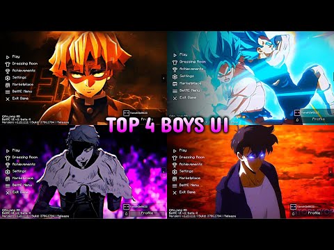 Top 4 Anime Boys UI For MCPE 1.21+ 🔥 | Betmc Anime UI Pack