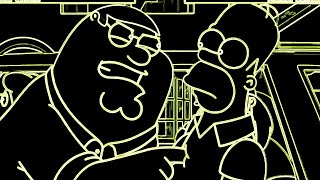 Peter Griffin Vs Homer Simpson Vocoded To Mortal Kombat