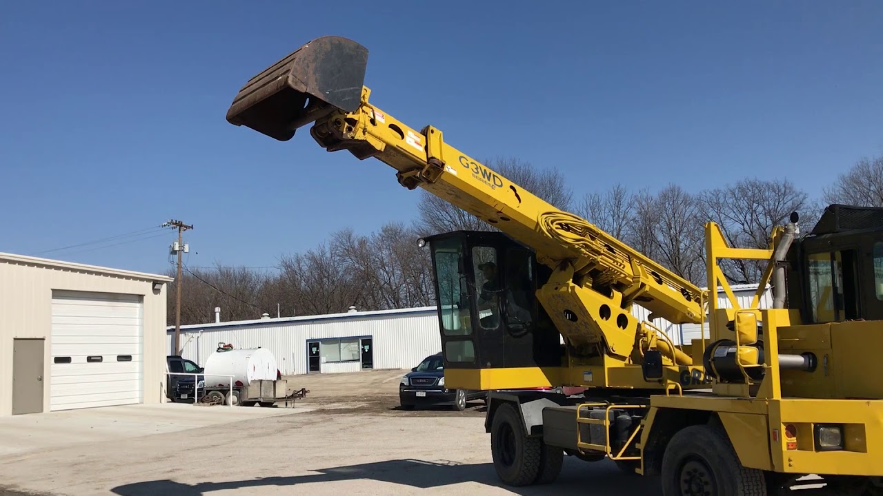 2000 GRADALL Hydraulic Self-Propelled Excavator Demo - YouTube