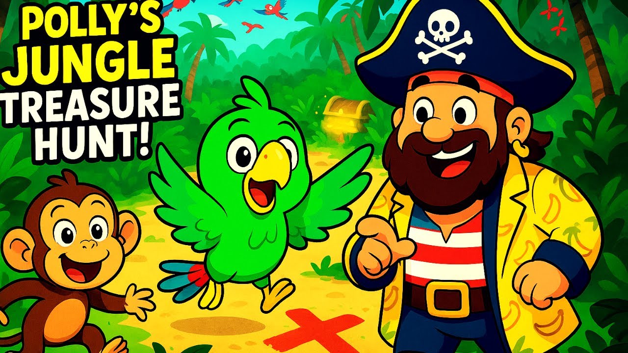 🎵 Polly Jungle Treasure Hunt 🏴‍☠️