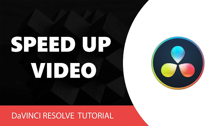 How to speed up video in davinci resolve