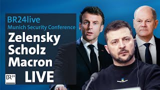 BR24live: Zelensky, Scholz, Macron on War in Ukraine | MSC 2023 | BR24
