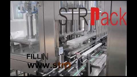 Automatic liquid detergent PET bottle filling machine for antiseptics, disinfector and sanitizer