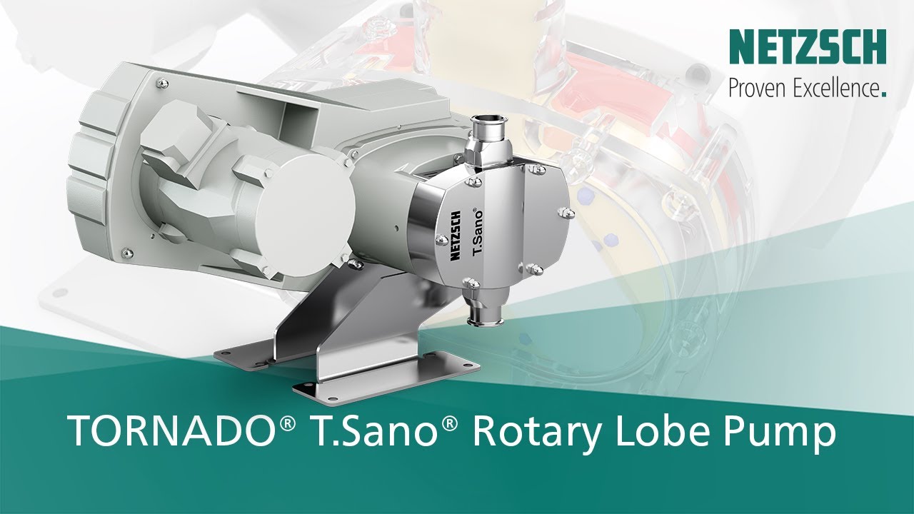 TORNADO® T.Sano® All-Metal Rotary Lobe Pump - NETZSCH Pumps & Systems