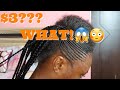 I INVITED THE CHEAPEST BEST REVIEWED CORNROW BRAIDER😱