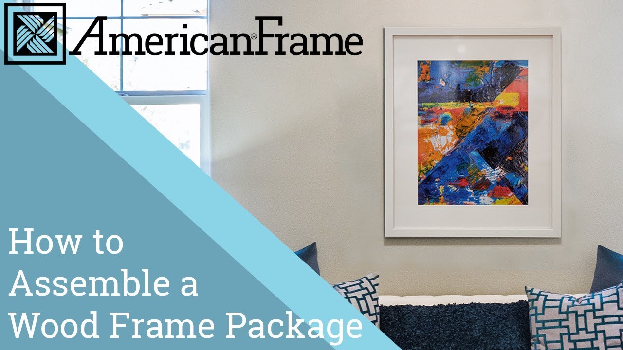 How To: Framing a charcoal reproduction- American Frame