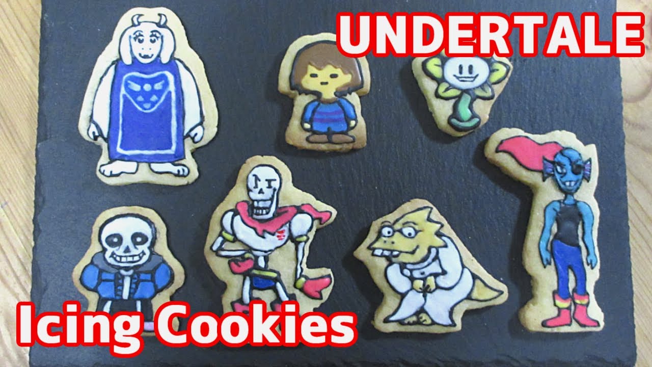 Undertale キャラクターアイシングクッキー作ってみた フリスクと一緒 Youtube Undertale キャラクターアイシングクッキー作ってみた フリスクと一緒 Youtube