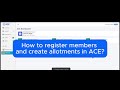 How to Register Members &amp; Create Share Allotment | ACE Company Secretary Software