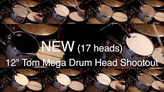 12 inch Tom drum head shootout/comparison. 2/2 (17 heads - Remo, Attack, Evans) PART II