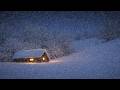 White Blizzard Ambient Sounds | Cold and Relaxing Winter Sounds - Howling Winds Night for Sleep