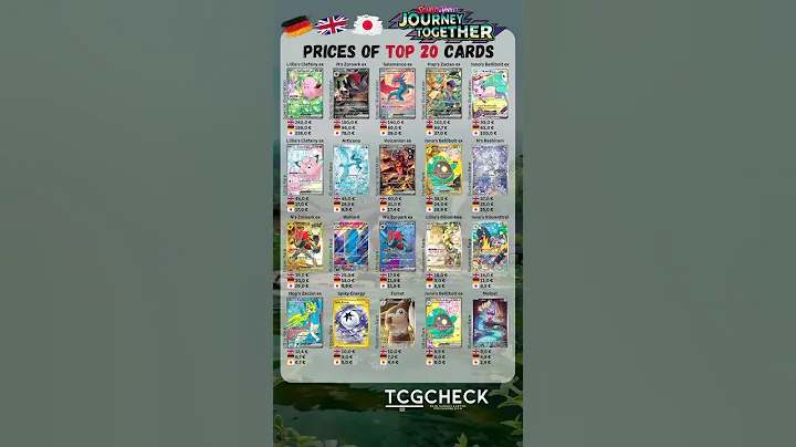 Most expensive Top 20 Journey Together / Reisegefährten #pokemon #pokemoncards #tcg