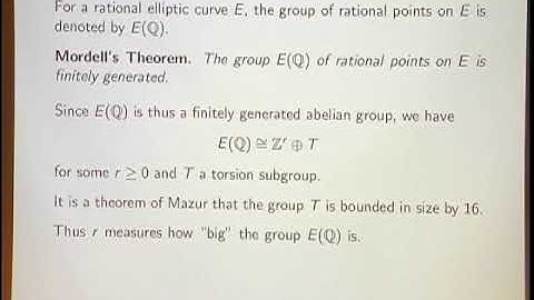 Manjul Bhargava, The average rank of elliptic curves