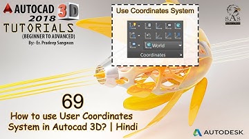 Autocad 3D Tutorial 69: How to use User Coordinates System? | UCS Autocad 3D
