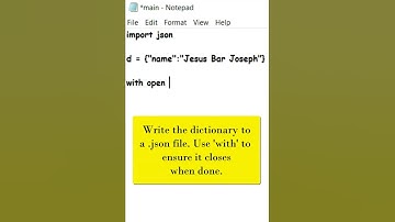 Python: Write from a Dictionary to a JSON File