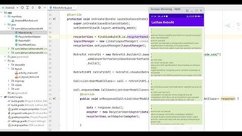 Menampilkan Data Rest API di RecycleView pada Android Studio