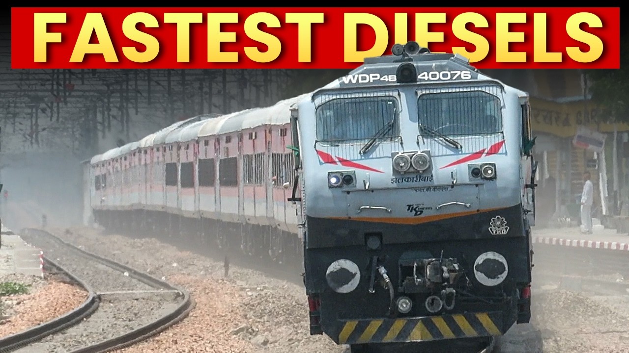 Fastest Diesel Trains Dangerous Encounters | Indian Railways