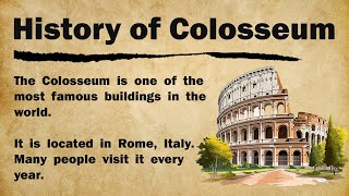 History of the Colosseum 🏟️🇮🇹 || Learn English Through Story 📖 Level 3 ✨ Graded Reader 🎧📚