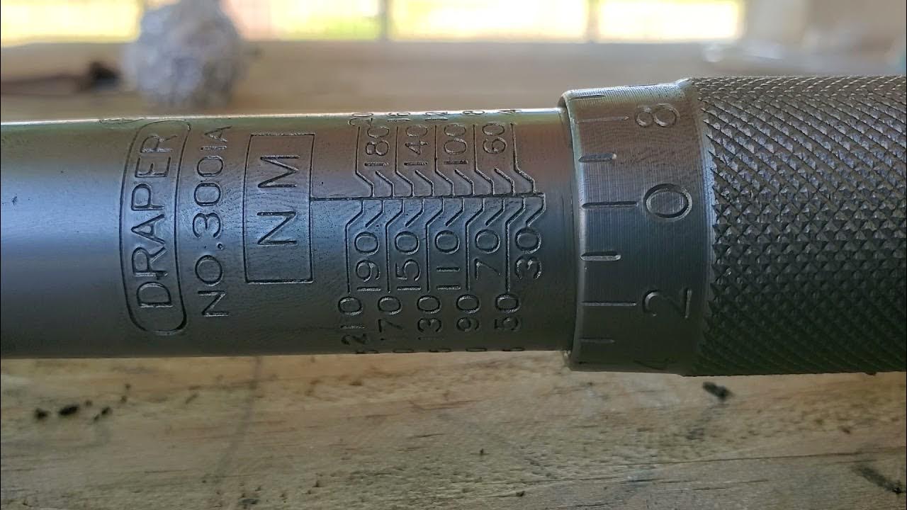 How to read a Draper torque wrench YouTube
